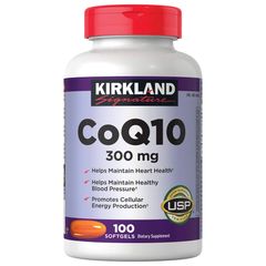 Viên uống hỗ trợ tim mạch CoQ10 300mg Kirkland 100 viên chính hãng Mỹ