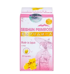 Viên uống cải thiện các triệuu chứngg của phụ nữ tiền mãn kinh, bổ sung dầu hoa anh thảo Seishun Primrose Kenkan (60 viên)