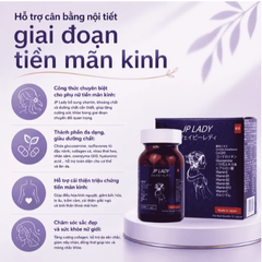 Viên uống tăng cường sức khỏe cho phụ nữ tiền mãn kinh JP Lady Jpanwell (60 viên)