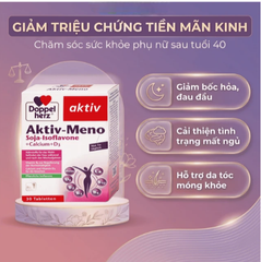 Viên uống hỗ trợ cải thiện nội tiết tố cho phụ nữ tiền mãn kinh Doppelherz Aktiv-Meno (Hộp 30 viên)