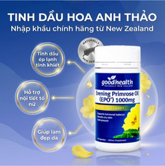 Viên uống cải thiện nội tiết tố nữ giúp da mịn Evening Primrose Oil (EPO) 1000mg GoodHealth (70 viên)