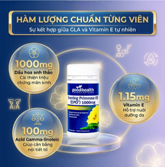 Viên uống cải thiện nội tiết tố nữ giúp da mịn Evening Primrose Oil (EPO) 1000mg GoodHealth (70 viên)