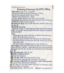Viên uống cải thiện nội tiết tố nữ giúp da mịn Evening Primrose Oil (EPO) 1000mg GoodHealth (70 viên)