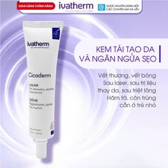  Ivatherm Cicaderm Cream-kem tái tạo lá chắn  Phục Hồi Da 