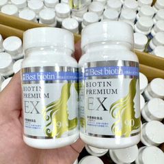 Mọc tóc, đẹp da, móng Best Biotin Premium EX Japan 90 viên