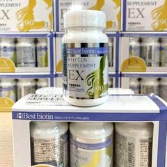 Mọc tóc, đẹp da, móng Best Biotin Premium EX Japan 90 viên