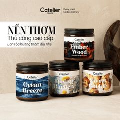 Nến Thơm Catelier Cao Cấp - Quà tặng sinh nhật, quà gặp mặt, quà tốt nghiệp, giúp thư giãn, thơm phòng, khử mùi không khói, hương thơm dễ chịu