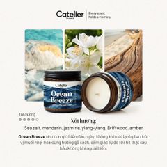 Nến Thơm Catelier Cao Cấp - Quà tặng sinh nhật, quà gặp mặt, quà tốt nghiệp, giúp thư giãn, thơm phòng, khử mùi không khói, hương thơm dễ chịu