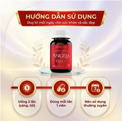 Viên uống hỗ trợ làn da căng sáng tăng cường sức khoẻ nữ Angela Gold Ecogreen (60 viên)