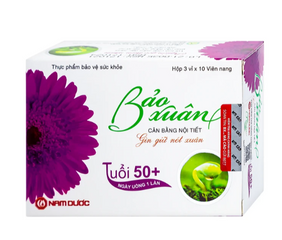 Viên giúp bổ sung nội tiết tố nữ estrogen Bảo Xuân 50+ Nam Dược (3 vỉ x 10 viên)