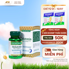 Viên uống Hỗ trợ giấc ngủ  Nature's Bounty Melatoni n (60 viên) giúp ngủ sâu giấc, thư giãn giảm căng thẳng