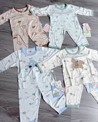 Hàng QC - Bộ tencel dài tay kháng khuẩn điều hòa thu đông cho bé hoạt hình cute dễ thương đáng yêu
