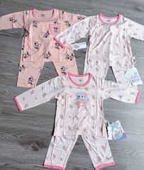 Hàng QC- Bộ quần áo bé trai bé gái tencel thu đông dễ thương hoạt hình kháng khuẩn điều hòa