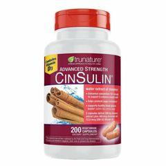 Viên uống Hỗ trợ Cân bằng đường huyết TruNature CinSulin 200 viên - Duy trì đường huyết ổn định - SP Chuẩn Mỹ