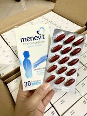 Viên uống Hỗ Trợ Sinh Sản cho Nam Giới - Menevit Pre-conception Sperm Health 30 & 90 viên - Tăng Tỷ Lệ Thụ Thai Tự Nhiên - S/P Chuẩn Úc