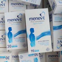 Viên uống Hỗ Trợ Sinh Sản cho Nam Giới - Menevit Pre-conception Sperm Health 30 & 90 viên - Tăng Tỷ Lệ Thụ Thai Tự Nhiên - S/P Chuẩn Úc