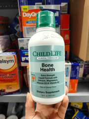 Childlife Clinicals Bone Health Liquid Calcium/Magnesium Formula with Vitamin D3 & Vitamin K2 Natural Orange 16 fl oz 473ml