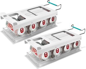 Bộ 2 hộp đựng lon nước ngọt gấp gọn Joseph Joseph 8500008 FridgeStore đặt dưới kệ tủ lạnh