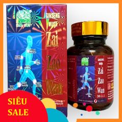 Fullbox Nhập Khẩu Viên uống Tái tạo hoàn Ginseng Musk Zai Zao Wan - Mã 1501 - nhập khẩu Singapore - Hộp 30 viên nội