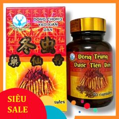 Fullbox Hàng Auth Thực phẩm Đông trùng dược tiên đơn - Dong Chong Yao Xian Dan - hàng Nhật Bản - Hộp gồm 30 viên - Mã