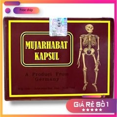 Nhập Khẩu Nhập Khẩu Viên uống khớp đỏ Mujarhabat Kapsul - nhập khẩu Malaysia - Mã 2055 - Khớp đỏ - Hộp gồm 20 ống ful