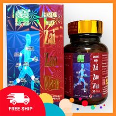 Auth 100% Hàng Auth Thực phẩm Tái tạo hoàn Ginseng Musk Zai Zao Wan - Hộp 30 viên - xuất xứ Singapore - Mã 1501