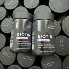 Viên uống Sports Research Biotin Max Strength 120 viên - Hỗ trợ sức khỏe cho Da/Tóc/Móng - SP Chuẩn Mỹ