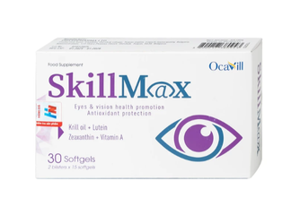Viên uống hỗ trợ tăng cường thị lực, cải thiện khô mắt, mỏi mắt SkillMax Ocavill (2 vỉ x 15 viên)