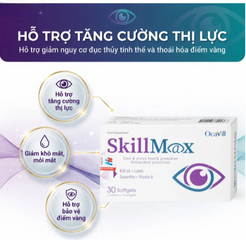 Viên uống hỗ trợ tăng cường thị lực, cải thiện khô mắt, mỏi mắt SkillMax Ocavill (2 vỉ x 15 viên)