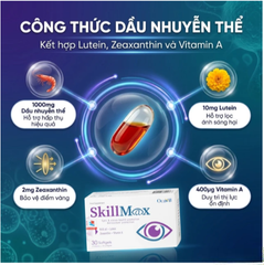 Viên uống hỗ trợ tăng cường thị lực, cải thiện khô mắt, mỏi mắt SkillMax Ocavill (2 vỉ x 15 viên)