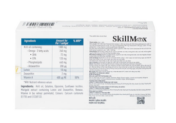 Viên uống hỗ trợ tăng cường thị lực, cải thiện khô mắt, mỏi mắt SkillMax Ocavill (2 vỉ x 15 viên)