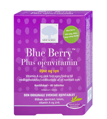 Viên uống hỗ trợ cải thiện thị lực, giảm mỏi mắt, khô mắt Blue Berry Plus Ojenvitamin New Nordic (40 viên)