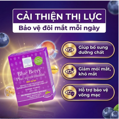 Viên uống hỗ trợ cải thiện thị lực, giảm mỏi mắt, khô mắt Blue Berry Plus Ojenvitamin New Nordic (40 viên)
