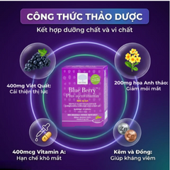 Viên uống hỗ trợ cải thiện thị lực, giảm mỏi mắt, khô mắt Blue Berry Plus Ojenvitamin New Nordic (40 viên)