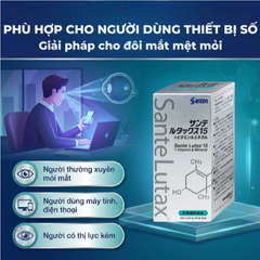 Viên uống Sante Lutax 15+ Vitamin & Mineral - Hỗ trợ bảo vệ mắt khỏi tác hại từ ánh sáng xanh (9 vỉ x 10 viên)