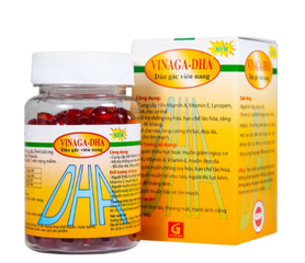 Giúp bổ não Dầu gấc viên nang Vinaga - DHA (100 viên)