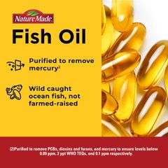 Fish Oil - bổ sung Omega-3 cho não bộ, mắt và sức khỏe tổng thể, sản xuất tại Mỹ