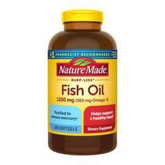 Fish Oil - bổ sung Omega-3 cho não bộ, mắt và sức khỏe tổng thể, sản xuất tại Mỹ