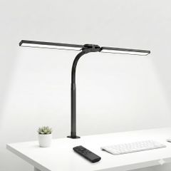 Đèn LED Kẹp Bàn Máy Tính Double Head Desk Lamp – 24W, Có Remote Điều Khiển 776055