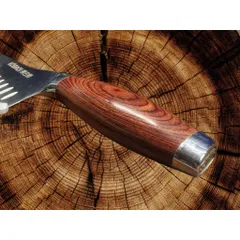 Dao Thái Köbach Santoku, Chất Liệu Thép Cán Gỗ và Cán Nhựa Chuyên Thái Thịt, Gọt, Cắt Hoa Quả 776080