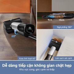 Máy hút bụi lau nhà XẺO MI Dreame Mova X40 Pro lau nước nóng 90°C, giặt & sấy khô giẻ 776086