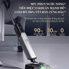 Máy hút bụi lau nhà XẺO MI Dreame Mova X40 Pro lau nước nóng 90°C, giặt & sấy khô giẻ 776086