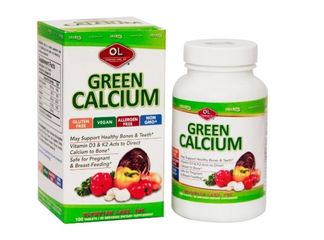 [Nhập khẩu] Viên uống bổ sung canxi hữu cơ Green Calcium Olympian Labs (100v)
