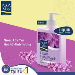 (Mua 2 tặng 1) Nước rửa tay AquaVera 500ml làm sạch dưỡng da mùi hương hoa tử đinh hương bảo vệ cơ thể