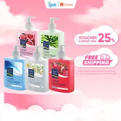 (Tặng tăm bông) Combo 5 Nước rửa tay làm sạch, kháng khuẩn bảo vệ da tay  AquaVera 500ml hương hoa tự nhiên