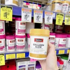 Viên uống Swisse Beauty Collagen Glow 60 & 120 viên - Tăng độ đàn hồi & Hỗ trợ làm đẹp toàn diện - S/P Chuẩn Úc