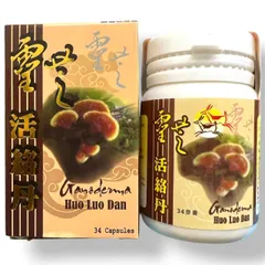 Viên uống đau nhức xương khớp Ganoderma Huo Luo Dan ( Linh Chi Hoạt Lạc Đơn ) - Hộp 34 viên - Xuất xứ Malaysia - Mã số 2152