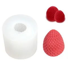 Khuôn silicon làm rau câu, socola trái dâu tây – Mã số 1533 776478