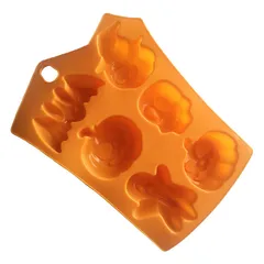 Khuôn silicon làm bánh, rau câu, socola 6 hình Halloween – Mã số 1495 776484
