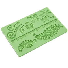 Khuôn silicon làm viền bánh, fondant, rau câu, socola hoa văn kiểu – Mã số 1680 776486